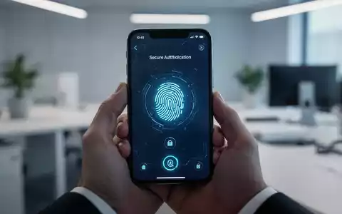 Ein Smartphone zeigt eine biometrische Authentifizierung an, die für die Anmeldung mit Passkeys verwendet wird. - Foto: über boerse-global.de