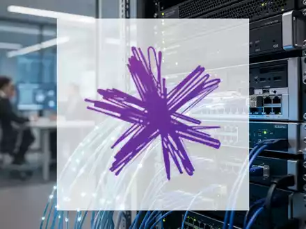 Moderne Telekommunikationsinfrastruktur mit Glasfaserkabeln in einer professionellen Büroumgebung. - Foto: über boerse-global.de