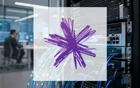Moderne Telekommunikationsinfrastruktur mit Glasfaserkabeln in einer professionellen Büroumgebung. - Foto: über boerse-global.de