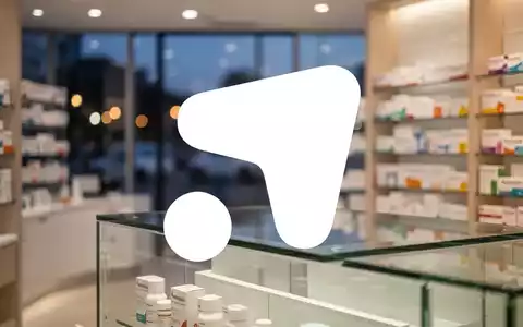 Modernes, minimalistisches Apothekeninterieur mit sanfter Beleuchtung und unscharfem Hintergrund. - Foto: über boerse-global.de