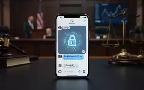 Ein Smartphone mit einem digitalen Schloss-Symbol auf dem Bildschirm in einer professionellen, büroähnlichen Umgebung. - Foto: über boerse-global.de