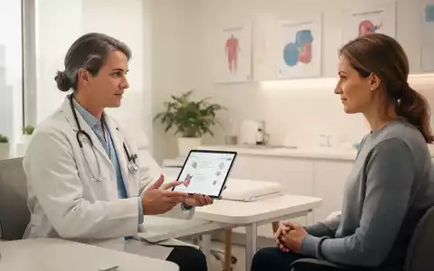 Ein Arzt im Gespräch mit einem Patienten in einer modernen Arztpraxis zur ganzheitlichen Schmerztherapie. - Foto: über boerse-global.de