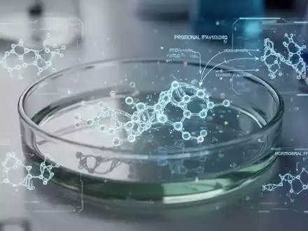 Laborumgebung mit molekularen Strukturen und digitalen Datenanalysen zur Erforschung von Entzündungsprozessen. - Foto: über boerse-global.de