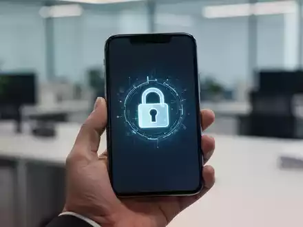 Ein Smartphone zeigt ein digitales Schloss-Symbol auf dem Display als Metapher für erhöhte Sicherheit bei WhatsApp. - Foto: über boerse-global.de