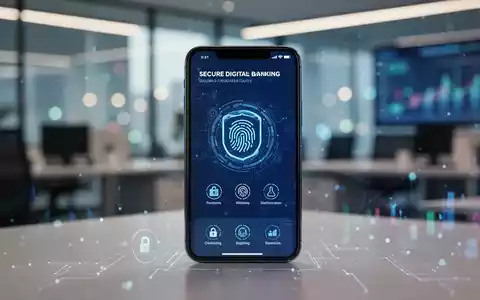 Smartphone mit digitaler Banking-App zur Absicherung von Online-Überweisungen und Betrugsprävention. - Foto: über boerse-global.de