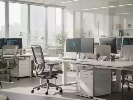 Modernes, barrierefreies Büroambiente mit ergonomischer Ausstattung und heller, freundlicher Lichtstimmung. - Foto: über boerse-global.de
