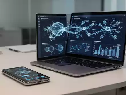 Modernes Büro-Setup mit Smartphone und Laptop zur Veranschaulichung der KI-Integration in Arbeitsabläufe. - Foto: über boerse-global.de