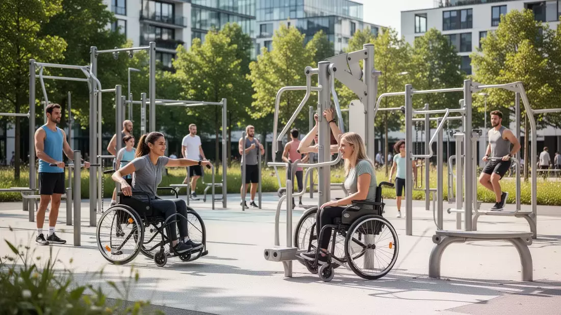 Deutschland baut inklusive Fitness-Parcours und SportBoxen aus