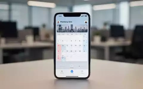 Moderner Smartphone-Bildschirm mit digitaler Kalenderoberfläche in professionellem Büro. - Foto: über boerse-global.de