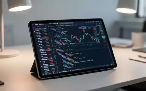 Tablet mit komplexen Finanzdaten und Code für KI-gestützte Dokumentenanalyse in einem modernen Büro. - Foto: über boerse-global.de