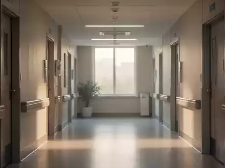 Ein ruhiger, modern gestalteter Krankenhausflur mit sanftem Tageslicht, der eine Atmosphäre von Ordnung und Ruhe vermittelt. - Foto: über boerse-global.de