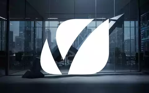 Abstrakte Darstellung eines negativen Börsentrends mit fallenden geometrischen Formen in kühler, professioneller Beleuchtung - Foto: über boerse-global.de