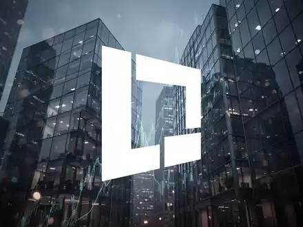 Abstrakte Darstellung einer Unternehmensfusion mit verschmelzenden Glasstrukturen in einem modernen Finanzviertel. - Foto: über boerse-global.de