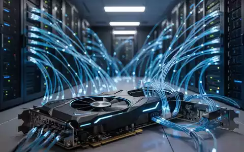 Moderne Serverräume mit leuchtenden Glasfaserkabeln und leistungsstarker Hardware als Symbol für offene KI-Modelle. - Foto: über boerse-global.de