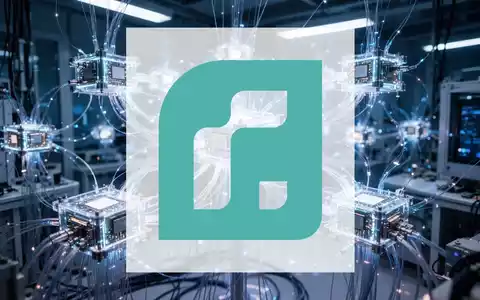 Abstrakte Darstellung eines Quantencomputer-Labors mit leuchtenden Prozessorknoten und Glasfaserkabeln. - Foto: über boerse-global.de