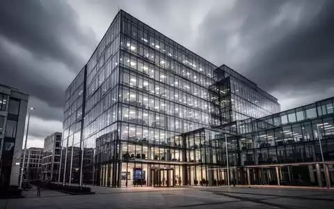 Moderne europäische Bürogebäudefassade, die digitale Marktregulierung und Technologieaufsicht repräsentiert. - Foto: über boerse-global.de