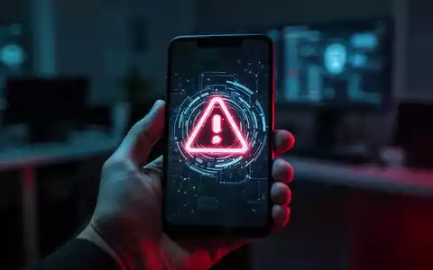 Ein modernes Android-Smartphone mit einem digitalen Sicherheitssymbol auf dem Bildschirm in einer dunklen Umgebung. - Foto: über boerse-global.de