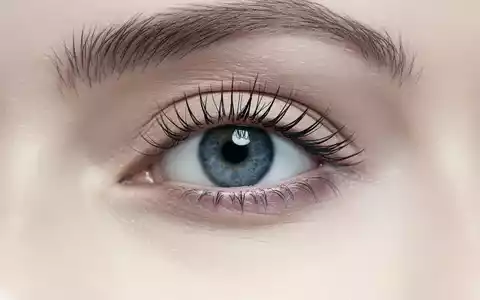 Nahaufnahme eines menschlichen Auges mit langen Wimpern in einer klinischen, professionellen Ästhetik. - Foto: über boerse-global.de
