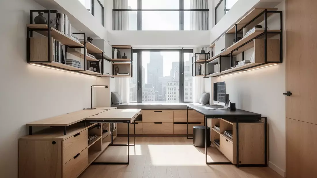 Trend zu Mikroapartments: Vertikale Möbel und flexible Raumkonzepte