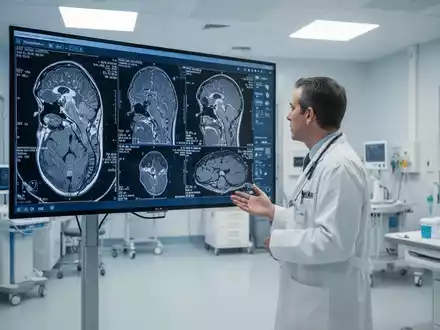 Medizinisches Fachpersonal bei der Analyse hochauflösender diagnostischer Bilder in einem modernen Onkologiezentrum. - Foto: über boerse-global.de
