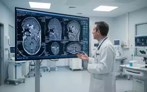 Medizinisches Fachpersonal bei der Analyse hochauflösender diagnostischer Bilder in einem modernen Onkologiezentrum. - Foto: über boerse-global.de