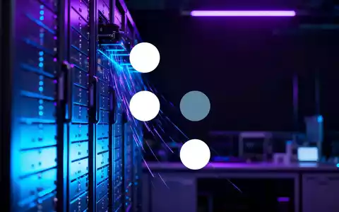 Abstraktes, futuristisches Quantencomputer-Serverrack in dunkler, atmosphärischer Laborumgebung mit kühler Beleuchtung. - Foto: über boerse-global.de