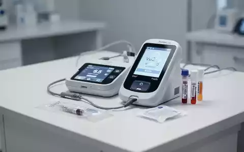 Modernes medizinisches Diagnosegerät zur Überwachung von Blutlipidwerten auf einem Labortisch. - Foto: über boerse-global.de