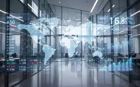 Modernes Finanzbüro-Interieur mit digitalem Dashboard für globale Fintech- und Zahlungsökosysteme. - Foto: über boerse-global.de