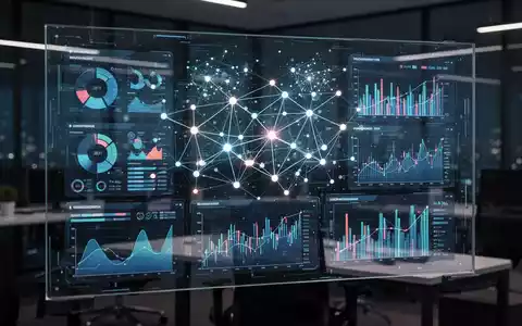 Digitale Datenvisualisierung und KI-gestützte Analyse von Finanzströmen auf einem modernen Bildschirm. - Foto: über boerse-global.de