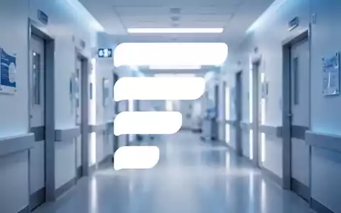 Moderner, steriler Krankenhausflur in klinischem Licht als Symbol für den Gesundheitssektor - Foto: über boerse-global.de