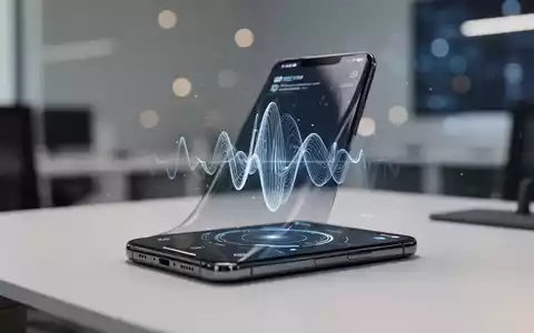 Modernes Smartphone mit KI-Sprachoberfläche in professionellem Büro. - Foto: über boerse-global.de