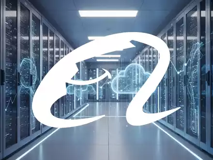 Abstraktes, futuristisches Rechenzentrum als Symbol für Cloud-Computing und Investitionen in künstliche Intelligenz. - Foto: über boerse-global.de