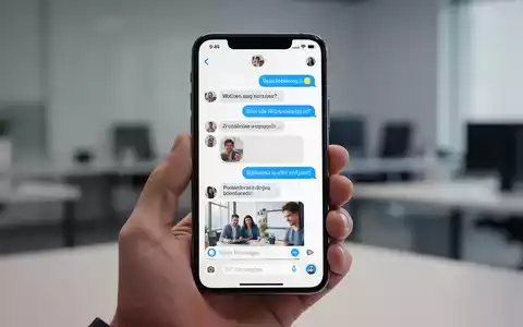 Modernes Smartphone mit einer übersichtlichen Chat-Oberfläche, abgerundeten Nachrichtenblasen und randlosem Medieninhalt. - Foto: über boerse-global.de