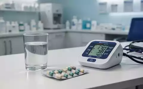 Ein Blutdruckmessgerät und Nahrungsergänzungsmittel auf einem Schreibtisch in einer medizinischen Praxis. - Foto: über boerse-global.de