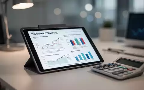 Ein Tablet mit Rentenberechnungen und ein Taschenrechner auf einem Schreibtisch als Symbol für die Rentenreform. - Foto: über boerse-global.de
