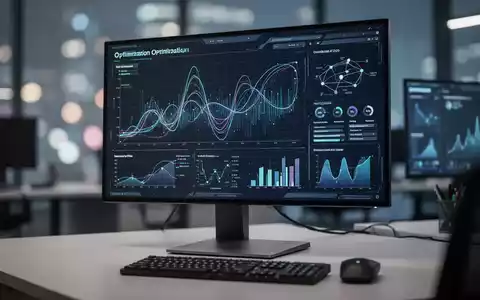 Moderner Computerarbeitsplatz mit digitaler Datenvisualisierung zur Systemoptimierung auf einem Monitor. - Foto: über boerse-global.de