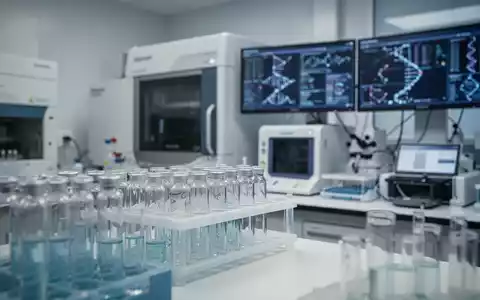 Moderne Laborausrüstung für die genetische Diagnostik und DNA-Sequenzierung in einer klinischen Umgebung. - Foto: über boerse-global.de