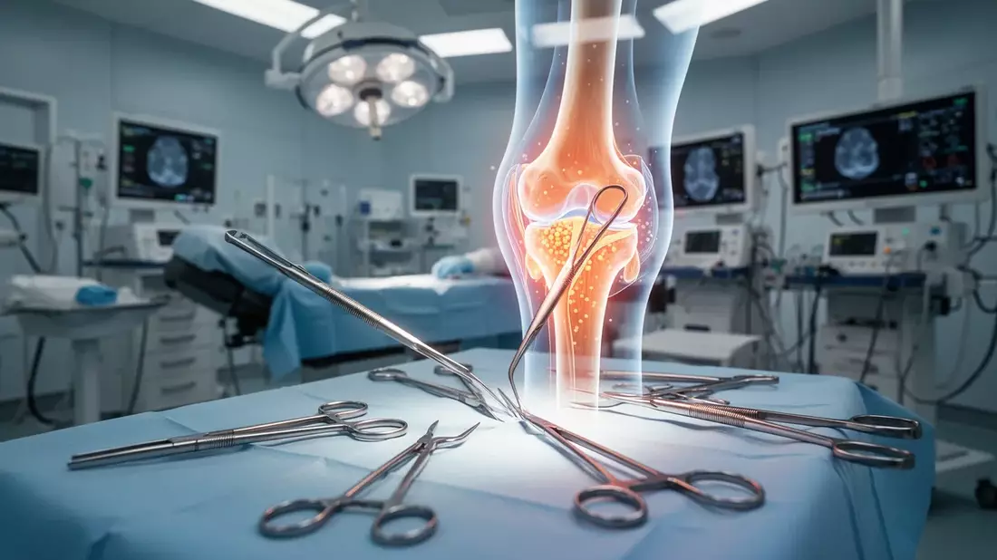 Knie-OP der Zukunft: Stammzellen und Roboter im Fokus