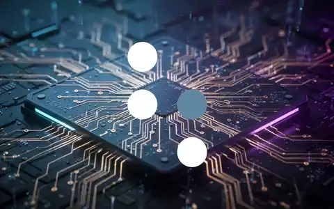 Abstrakte Darstellung eines Quantencomputer-Prozessors mit leuchtenden Schaltkreisen in futuristischem Design. - Foto: über boerse-global.de
