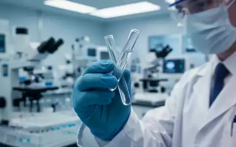 Ein Wissenschaftler hält in einem modernen medizinischen Labor ein Reagenzglas mit einer Flüssigkeit in der Hand. - Foto: über boerse-global.de