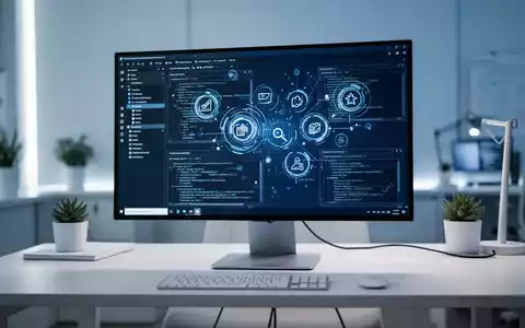 Moderner Arbeitsplatz mit Monitor, der komplexe Windows-Benutzeroberflächen und Software-Tools zur Systemoptimierung zeigt. - Foto: über boerse-global.de