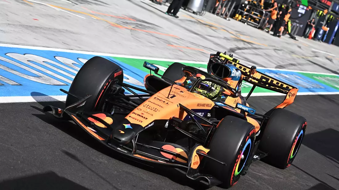 Lando Norris durchbricht die Mercedes-Dominanz. - Bild: Attila Kisbenedek/Pool AFP/AP/dpa