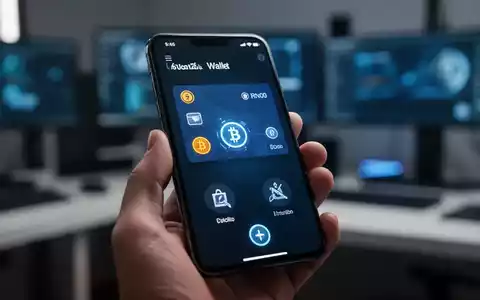 Ein modernes Smartphone zeigt eine digitale Wallet-Oberfläche mit Kryptowährungs-Symbolen in einer professionellen Büroumgebung. - Foto: über boerse-global.de