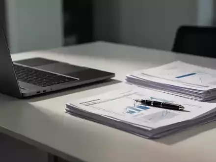 Ein moderner Schreibtisch mit Laptop und Finanzunterlagen, der die Diskussion um Arbeitsrecht und Sozialkosten symbolisiert. - Foto: über boerse-global.de