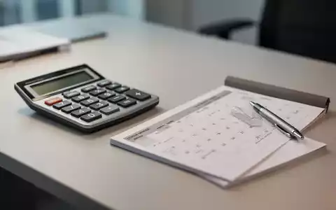 Schreibtisch mit Taschenrechner und Kalender zur Veranschaulichung der Urlaubsplanung für Minijobber. - Foto: über boerse-global.de