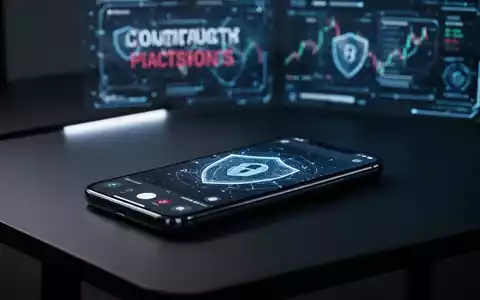 Ein modernes Smartphone auf einem dunklen Schreibtisch als Symbol für Cybersicherheit und Phishing-Gefahren. - Foto: über boerse-global.de