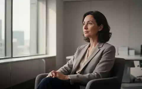 Eine ruhige Person in einer minimalistischen Büroumgebung, die einen Moment der Selbstreflexion und mentalen Klarheit zeigt. - Foto: über boerse-global.de