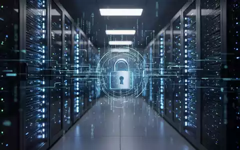 Abstraktes Bild eines modernen Serverraums mit blauen LED-Leuchten als Symbol für Cybersicherheit und IT-Bedrohungen. - Foto: über boerse-global.de