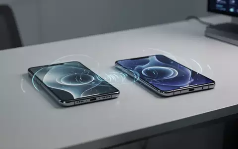 Zwei moderne Smartphones liegen nebeneinander auf einem Schreibtisch und symbolisieren die drahtlose Datenübertragung. - Foto: über boerse-global.de