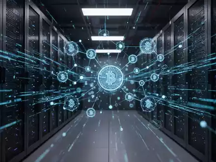 Digitale Datenströme und abstrakte Netzwerkknoten in einem technologischen Umfeld, die Cybersicherheit symbolisieren. - Foto: über boerse-global.de